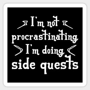 Procrastinating Side Quest Sticker